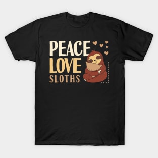 Peace Love Sloths T-Shirt